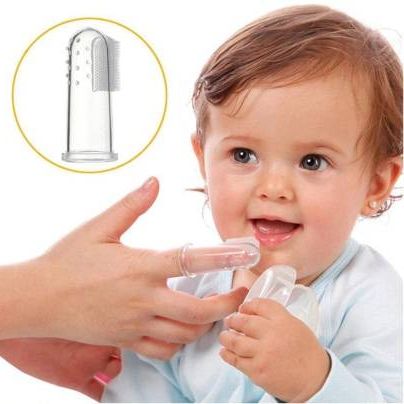 Imported A One Quality 1Pcs Baby Kids Finger Toothbrush Silicone Soft Safe Gum Brush Children Teeth Clear Massage Deciduous Baby Training Tooth Brush