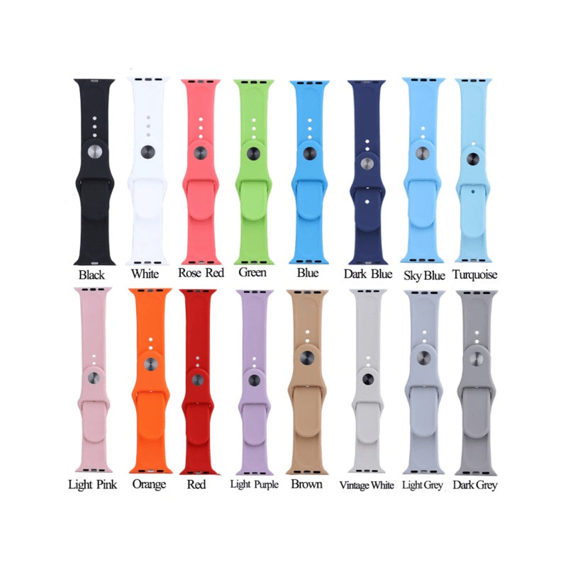⌚ 41mm | 40mm | 38mm Silicone Smart Watch Strap  A-Quality with Lock | Compatible with 41mm 40mm 38mm
