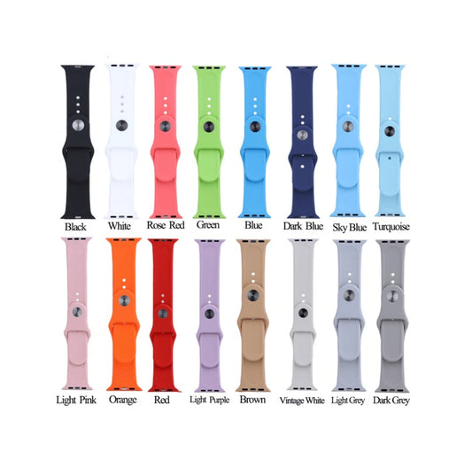 ⌚ 41mm | 40mm | 38mm Silicone Smart Watch Strap  A-Quality with Lock | Compatible with 41mm 40mm 38mm