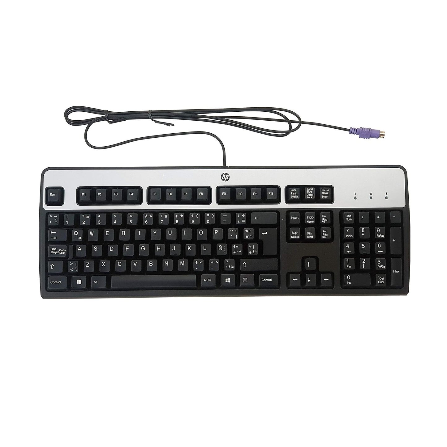 H P Standard 104-Key PS/2 Keyboard – Durable Wired Keyboard for Desktop PC | Comfortable Typing, Plug & Play