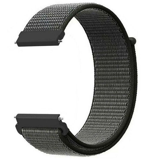 20mm Universal Woven Nylon Sport Loop Watch Band Strap Quick Release Spring Pins Olive Green