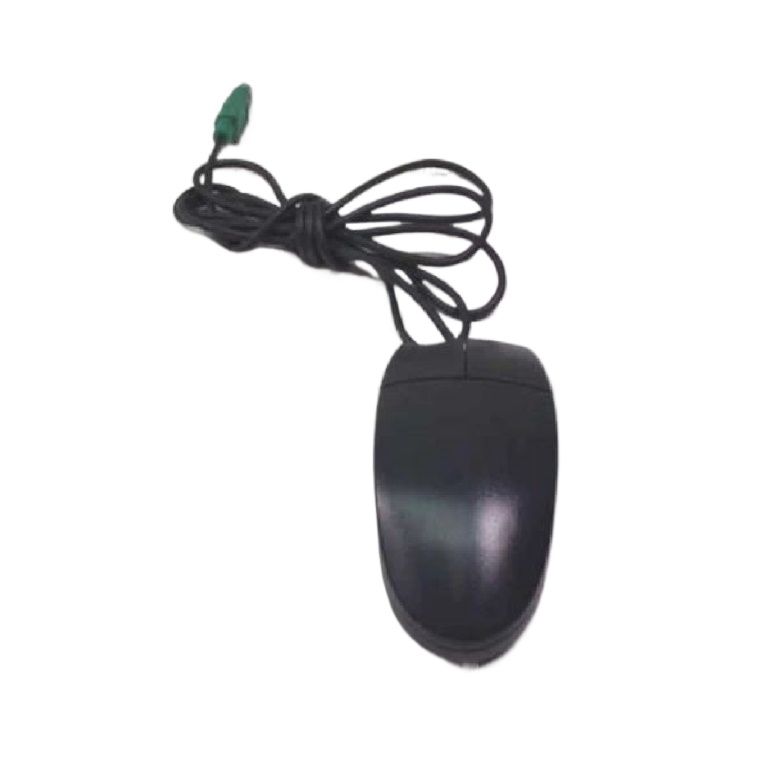 M-S34 Black Trackball USB Mouse with 2 Meter Cable – Branded Optical Trackball Mouse for PC, Computer & PS/2 Compatible Ergonomic Design