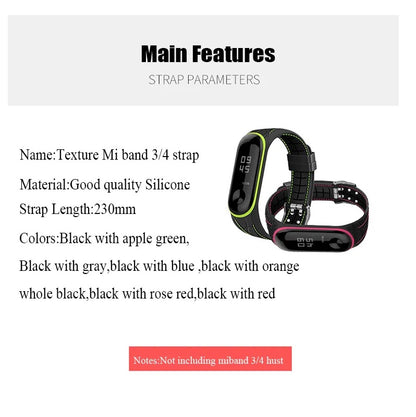 BOORUI Mi band 4 5 6 Strap correa mi band 3 breathable strap for xiaomi mi band 5 Multicolorful sport strap for miband 3456