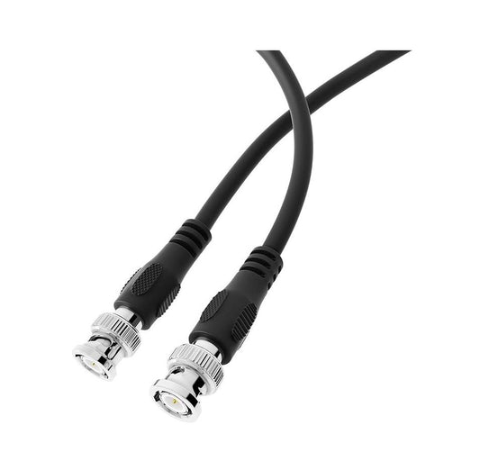 2 Meter MainCore BNC to BNC RG58 50 Ohm CCTV Camera Video Coaxial Cable Lead Black