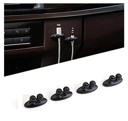 8 Pack Cable Clips with Strong 3M Adhesive – Car Wire Organizer Clips for Home, Office & Vehicle | Self-Adhesive Cable Management Holders