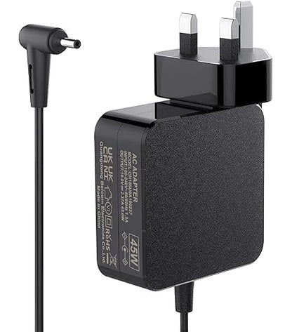 45W Notebook Laptop AC Charger Adapter Power Cable for Asus E403 E403NA E403SA C300 C300MA UX301 UX301L UX302 UX303 UX303LA UX303UB UX305 UX305CA R5400 R540 R5SA;R515 R515MA;E402 E402S;X540 X540L