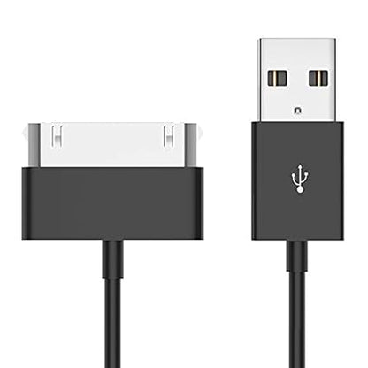 30-Pin USB Data Sync Charging Cable Compatible with iPhone 4/4s,3G/3GS, iPad 1/2/3 and iPod, Black Cord