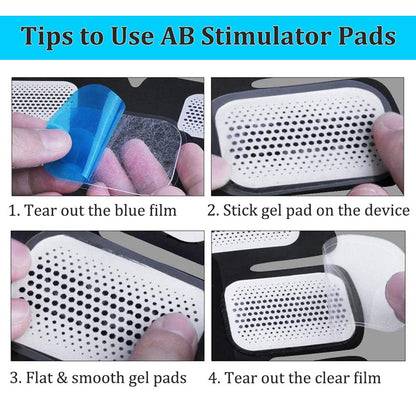 Replacement Gel Pads For EMS Trainer Gel Patch size 6cm  x 4.5cm