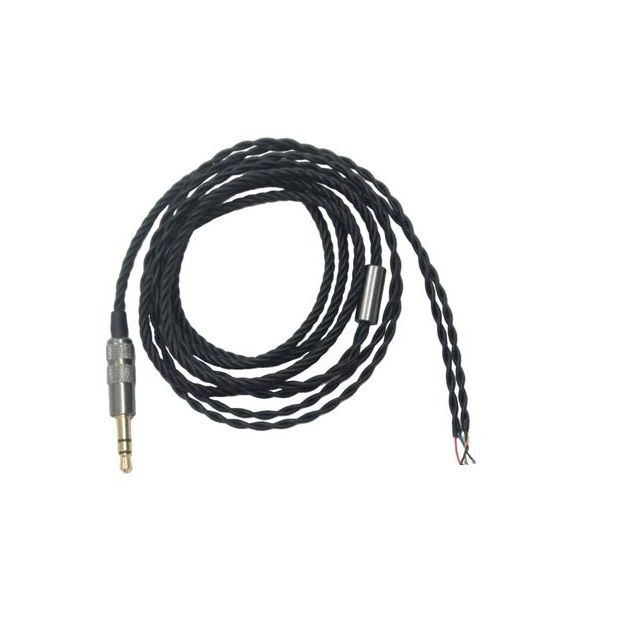 opper Wire Core Earphone Audio Cable Replacement | Durable DIY Headphone Repair Wire Line | High Quality Black & Gray Audio Connector Cable