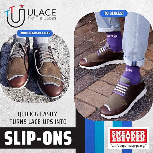 1 Set No Tie Shoelaces for Kids and Adults Stretch Silicone Elastic No Tie Shoe Laces