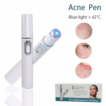 Blue Light Heating Beauty Device Acne Laser Pen Scar Removal Machine Acne Treatment Anti Wrinkle Removal Pen