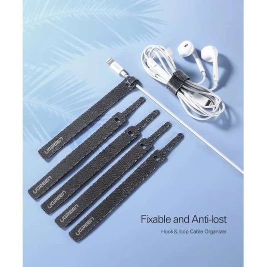 Reusable Magic Tie Hook and Loop Cable Organizer – Adjustable Small Cord Fastener for Charging, Data, Mouse & Computer Cables
