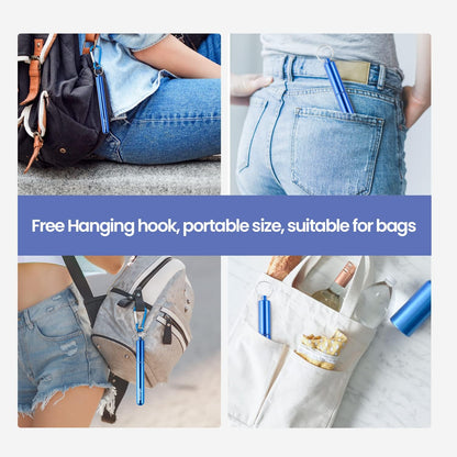 Stainless Steel Drinking Straws with Aluminum Case,Cleaning Brush,and Keychains