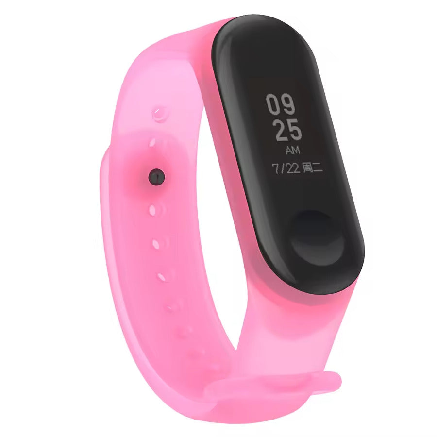XIAOMI mi band transparent strap new colorful mi band 3 4 strap silicone mi band 4 3 belt replacement for xiaomi mi 4 band