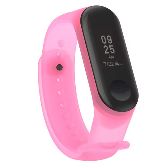 XIAOMI mi band transparent strap new colorful mi band 3 4 strap silicone mi band 4 3 belt replacement for xiaomi mi 4 band