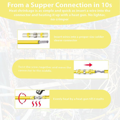 Heat Shrink Solder Butt Connectors Kit,