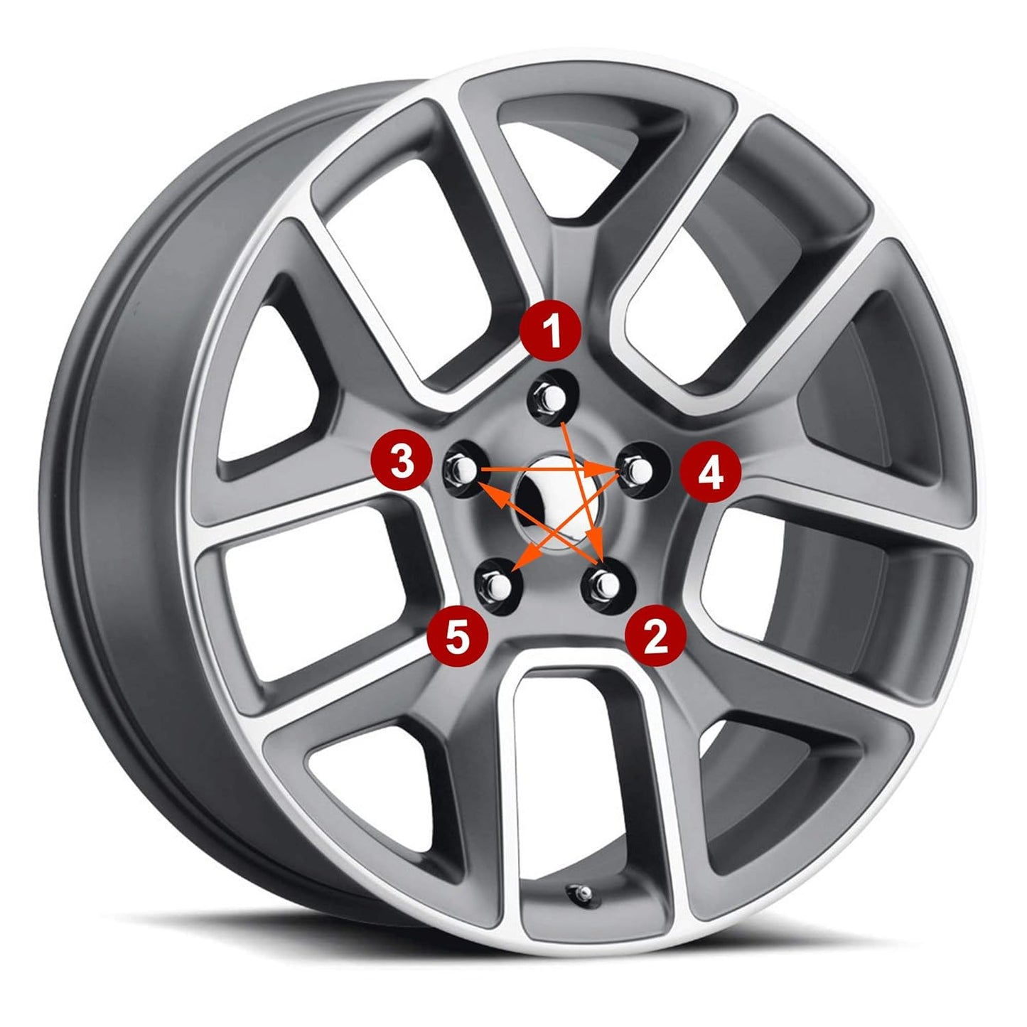 1PC A-Premium Wheel Lug Nut 1/2-20 Thread – Heavy Duty Chrome Lug Nut Compatible with Charger Challenger Ram 1500 Wrangler & More