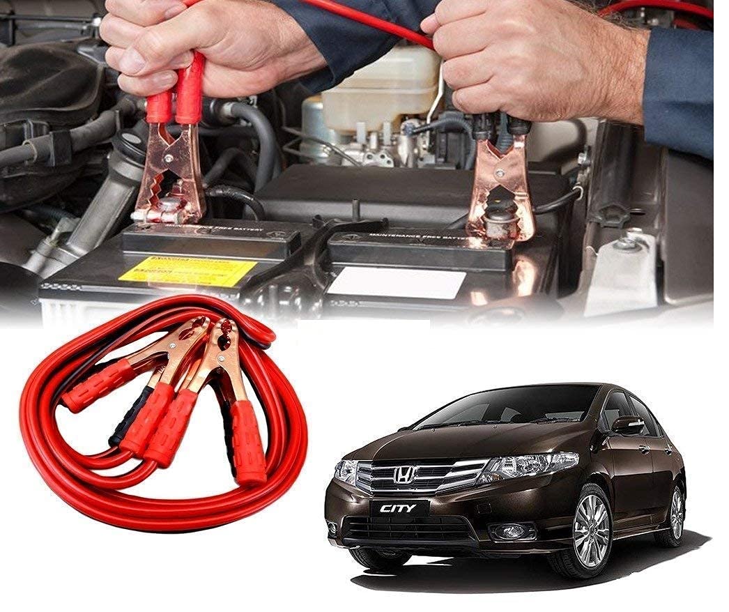 Car Battery Jumper Cable 2 Meter– Red & Black Booster Cables for Emergency Vehicle Jump Start