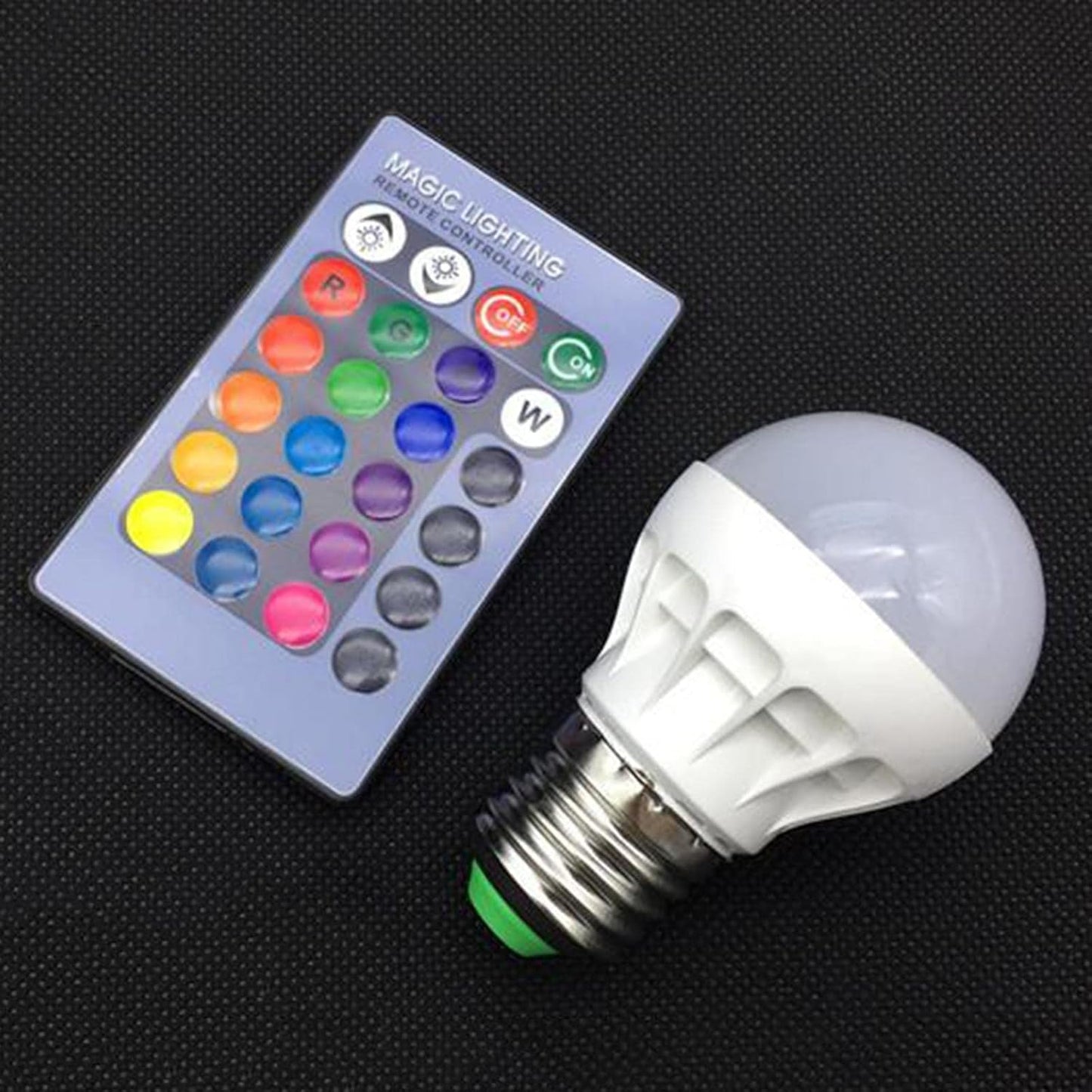 Remote Control Colorful LED Bulb - E27-RGB -220V