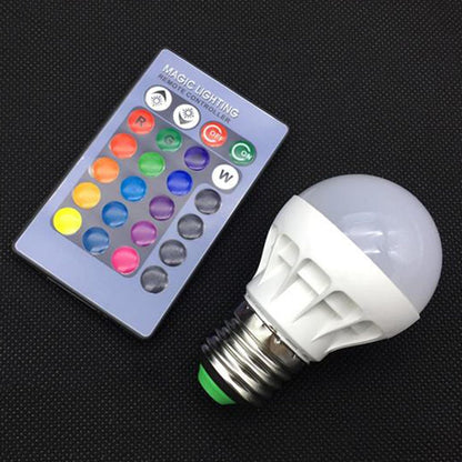 Remote Control Colorful LED Bulb - E27-RGB -220V