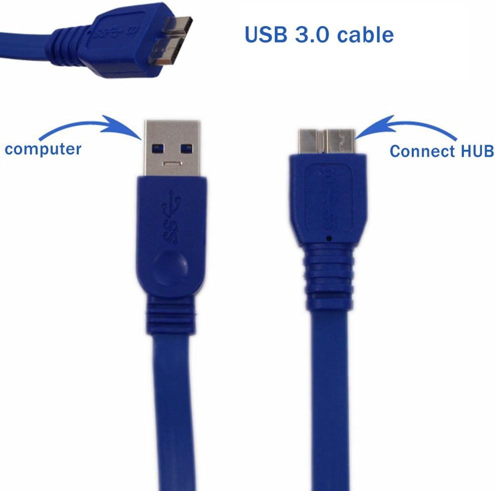 High Performance USB 3.0 Micro B Cable for External Hard Drive – Fast Data Transfer & Sync Cable