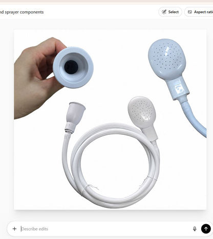 1 PCS Portable Sink Hose Sprayer Handheld Shower Head with Flexible Hose for Baby Bath, Pet Shower, Hair Washing & Kitchen Utility Sink