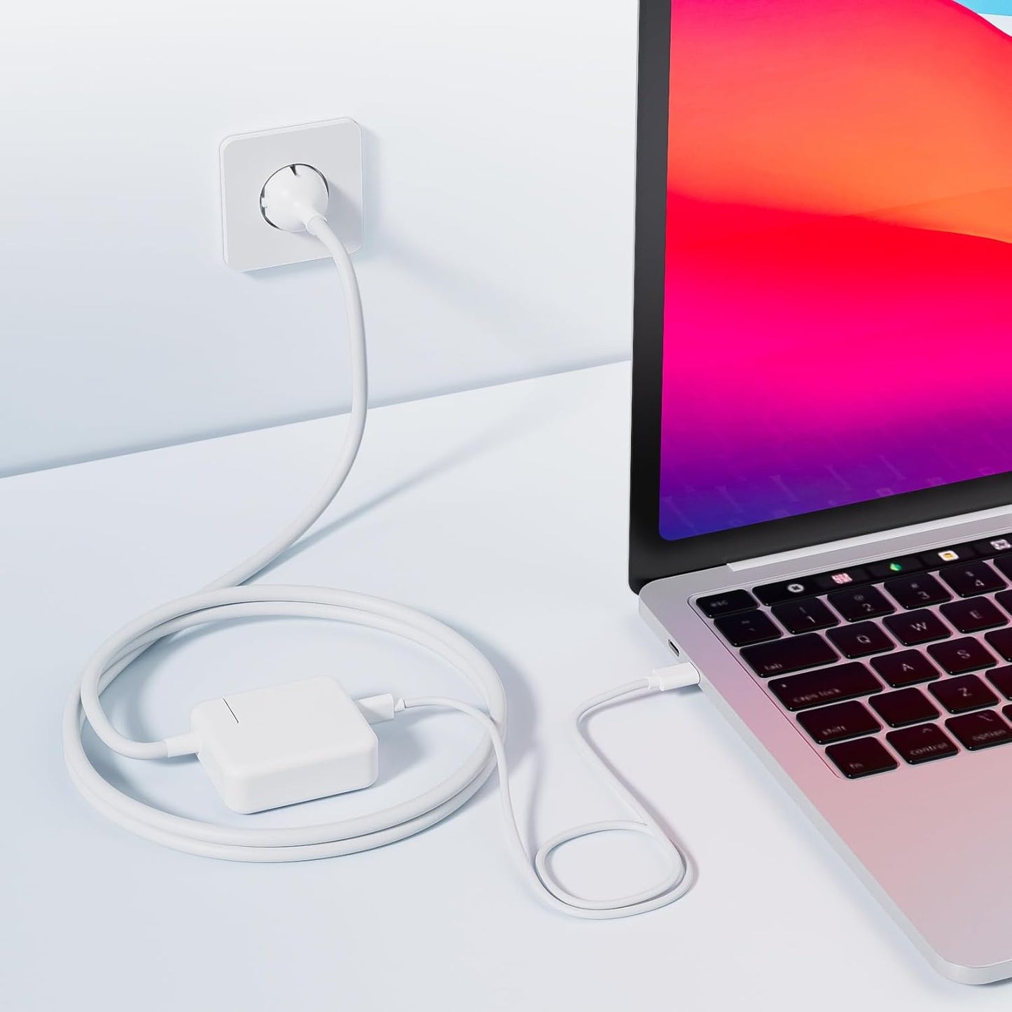 2 meter Extension Wall Cord Plug Eu Euro European Union Standard for Macbook 11 Inch 13 Inch 60w Macbook Pro 15- Or 17-inch 85w Power Adapter