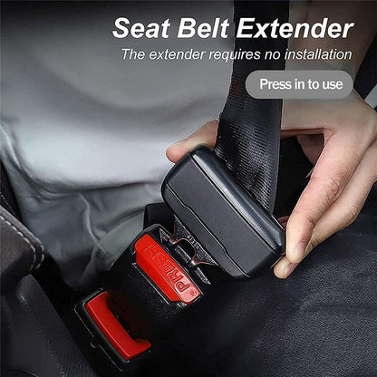 2 Pcs Car Seat Belt Buckle Extension – Aluminum Alloy Adjustable Car Belt Plug Extender for Added Comfort & Safety
