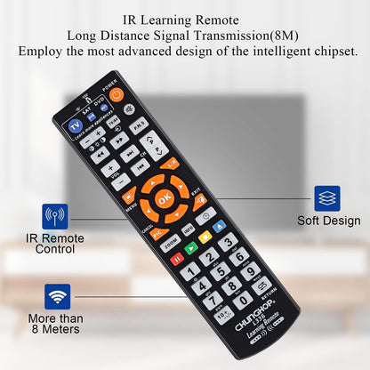 CHUNGHOP L336 Universal Learning Remote Control – Smart IR Learning Controller for TV, CBL, DVD, SAT, VCD, CD & Hi-Fi Systems