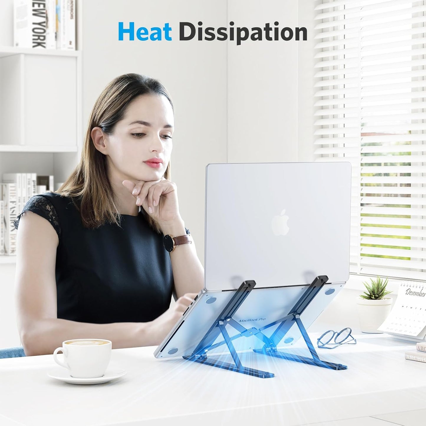 Adjustable Ergonomic Laptop Stand | 7-Level Desk Riser