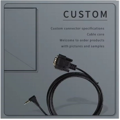 RS232 DB9 to 3.5mm 4-Pole Stereo Aux Cable 2 Meter – High Quality Data Transfer Serial Cable
