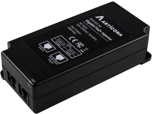 ARTICONA Gigabit 48V-56V DC PoE+ Injector 30W IEEE 802.3at Network Power Adapter for IP Camera & Access Point