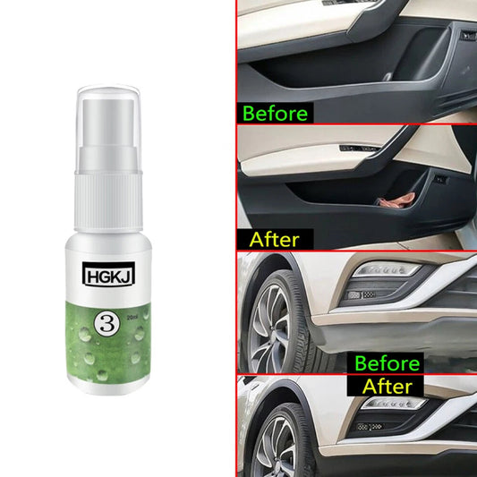 Car Plastic & Leather Refurbish Cleaner 20ML | Interior Care Polish | Dashboard & Seat Restorer