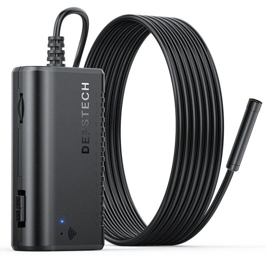 DEPSTECH Wireless Endoscope, IP67 Waterproof WiFi Borescope Inspection 2.0 Megapixels HD Snake Camera Model WF010