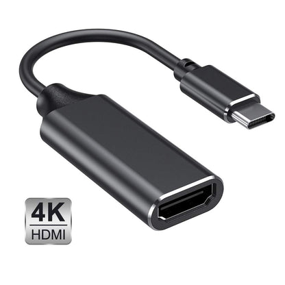 USB C to HDMI 4K Adapter for Apple (Thunderbolt 3 Compatible) with Video Audio Output for  2018/2017/2016,  Note 9/S9/Note 8/S8,  Mate 20 and More (Black)