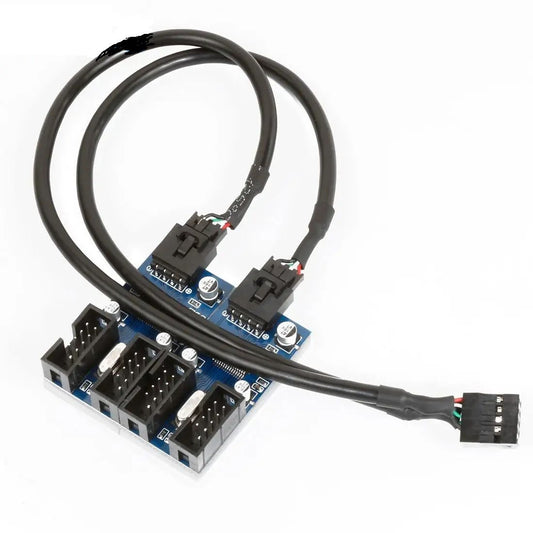 Multiple Circuit Board 9Pin Header 1 to 4 Extension Cable Easy Install Adapter Connectors Stable Motherboard USB Splitter Signal