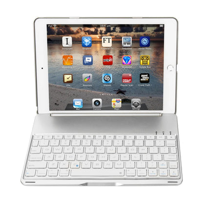 Bluetooth Keyboard Case for iPad 9.7 (2017/2018), iPad Air, Air 2 & iPad Pro 9.7 – Wireless Keyboard Cover with Auto Sleep/Wake, Protective Slim Aluminum Case