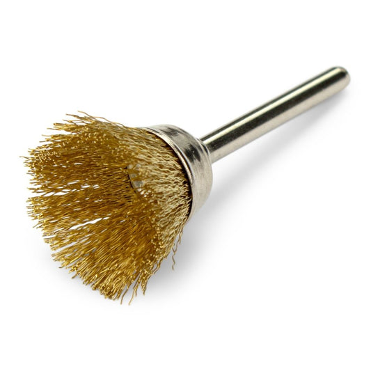 Brass Wire Cup Brush 15mm – 1/8” Shank | Jewelry Polishing & Cleaning Brush | Mini Wire Wheel Cup Brush Set for Die Grinder, Rotary Tool, Electric Drill | Rust Removal & Metal Finishing