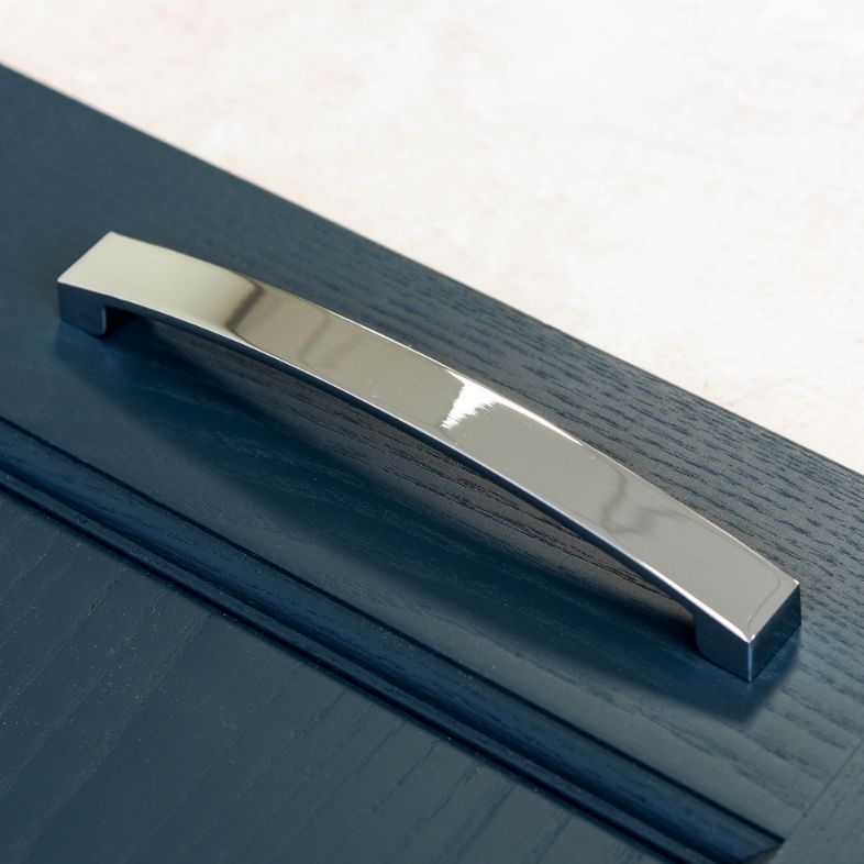 Brand New Stainless Steel Polished Chrome Square Bridge Cabinet Handle 170mm with 2 Screws