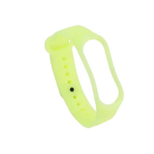 Luminous Silicone Fluorescent green Strap for Xiaomi Mi Band 3/4 , Glow In The Dark Replacement Band Bracelet for Mi Band 3/4 online Sale