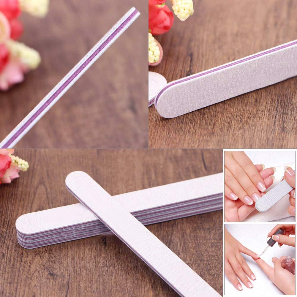 💅 Professional Nail File Emery Board Double-Sided | Smooth & Shape Nails | Salon-Quality Manicure & Pedicure Tool