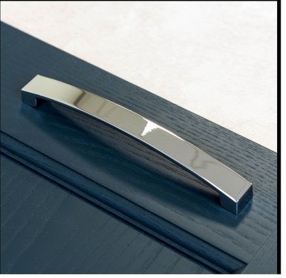 Brand New Stainless Steel Polished Chrome Square Bridge Cabinet Handle 170mm with 2 Screws