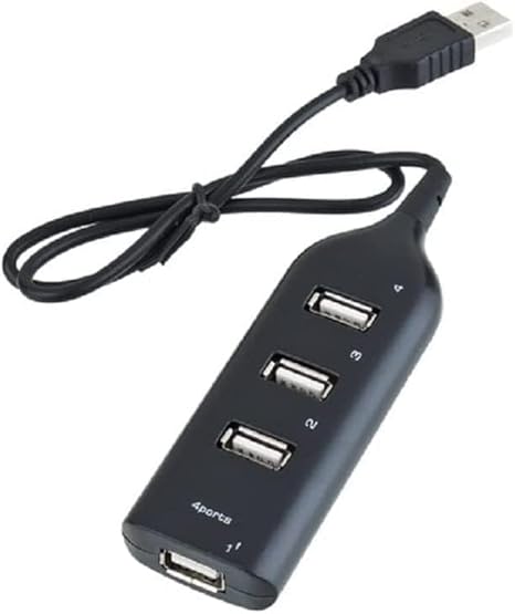 4-Ports USB 2.0/1.1 Splitter USB Hub Supports Charging 480Mbps High Speed Data Transfer Rate