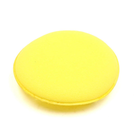 Foam Sponge Pads Wax Applicator Roundness Yellow 1 Pcs Microfiber Polishing