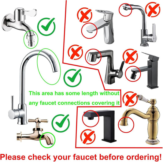 1 PCS Portable Sink Hose Sprayer Handheld Shower Head with Flexible Hose for Baby Bath, Pet Shower, Hair Washing & Kitchen Utility Sink