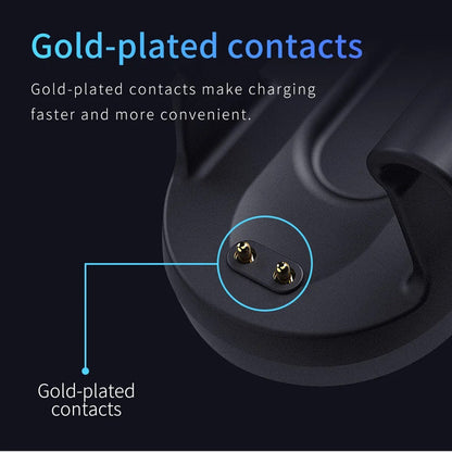 Xiaomi Mi Band 3/4 Charger Clip On Charging Cable, Gold Plated Pins Hi Quality Long Life Product for mi 4 Charging Cable No need to Remove mi4 band from Strap
