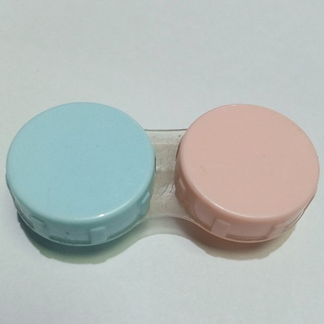 Candy Color Contact Lenses Box Color Caps Transparent back with with Right left later 1 PCS hi Quality material