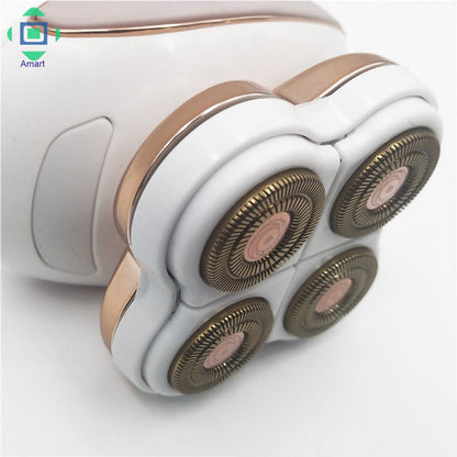 Finishing Touch Flawless Legs, Replacement Heads for Electric Razor 18 Carat Gold