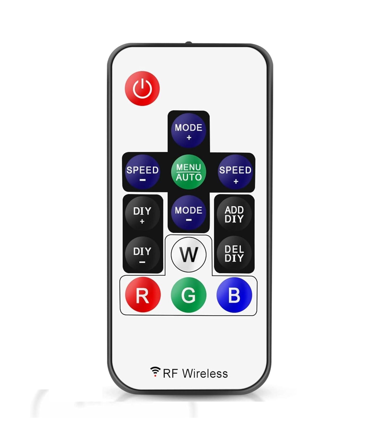 14-Key RF Wireless Remote for RGBIC LED Strip Controller – DC 5-24V