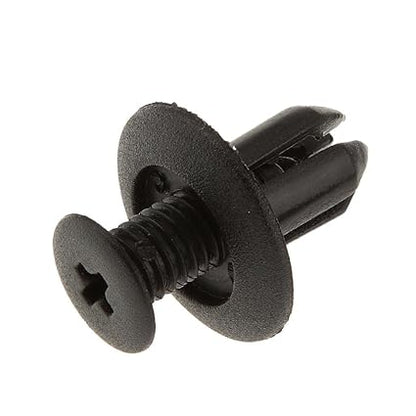 50PCS Universal Auto Trim Clips for KIA, Hyundai, Honda, Fiat, Mitsubishi & Mazda – Black Plastic Car Fastener Retainer Clips Kit